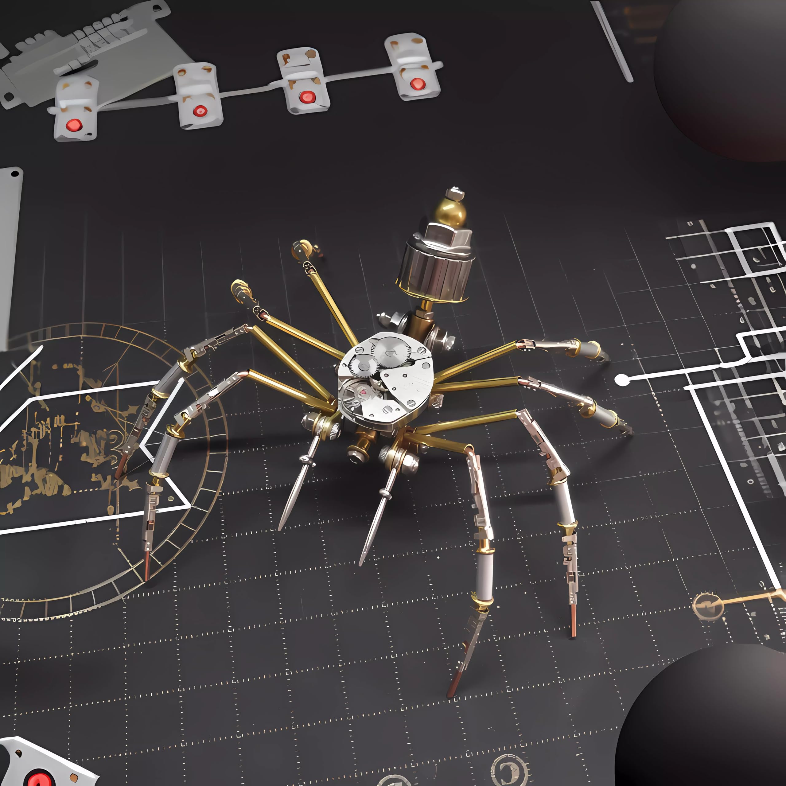 NUOSHANZS multi-species spider collection expand display options.