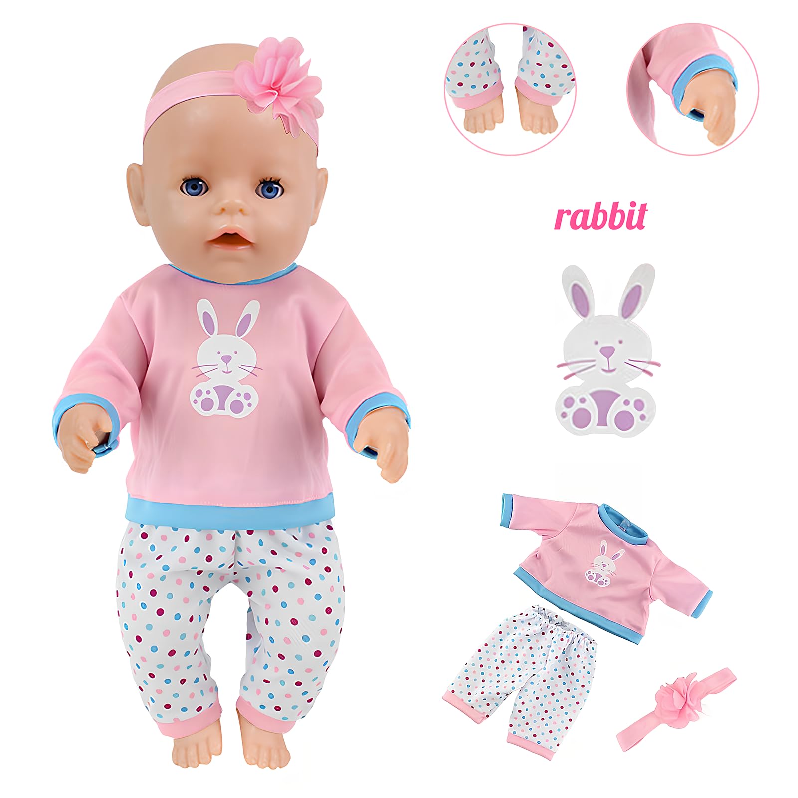 NUOXIXI chick-print doll outfit adds cheerful charm to playtime.