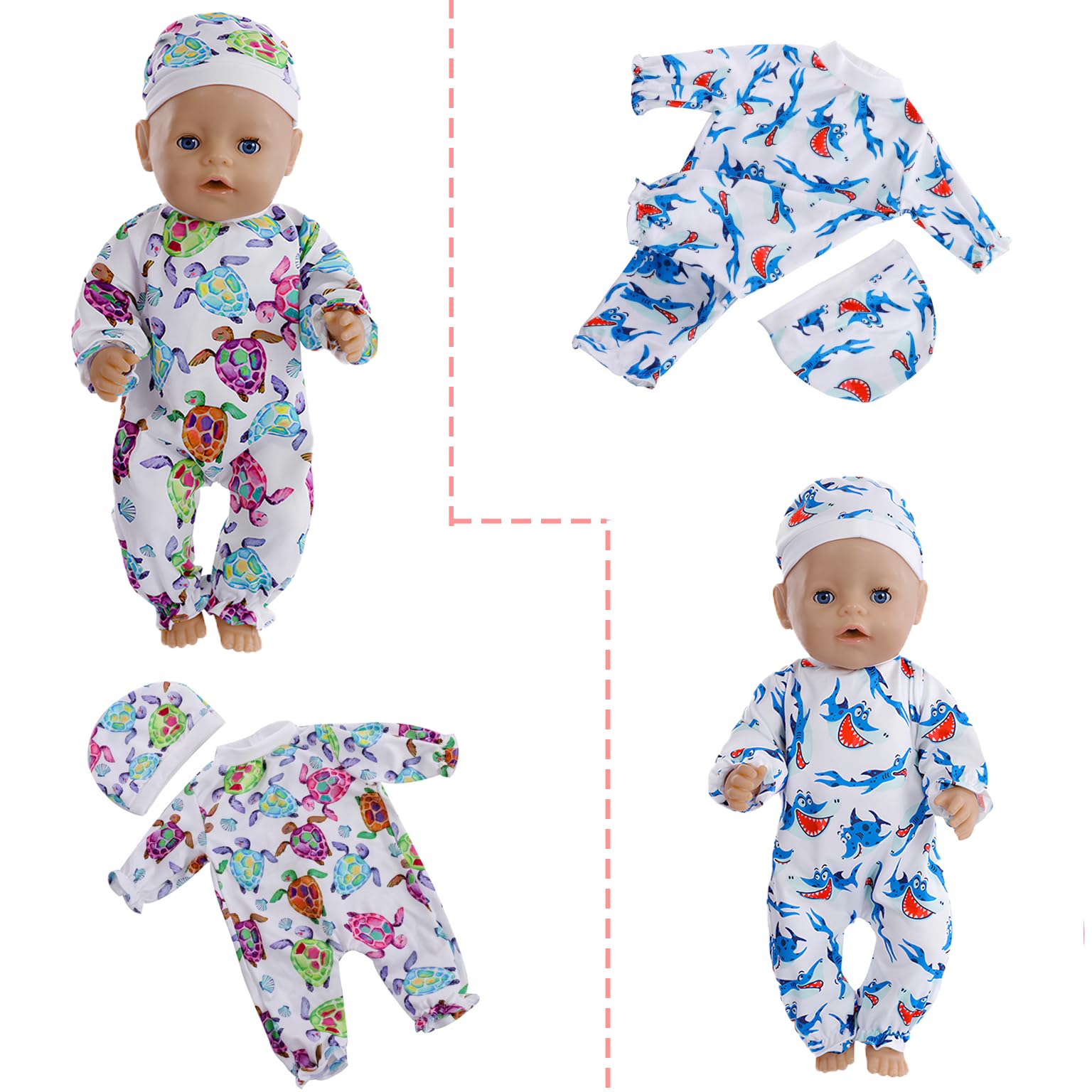 NUOXIXI sea turtle white hat completes the set for quick dress-ups