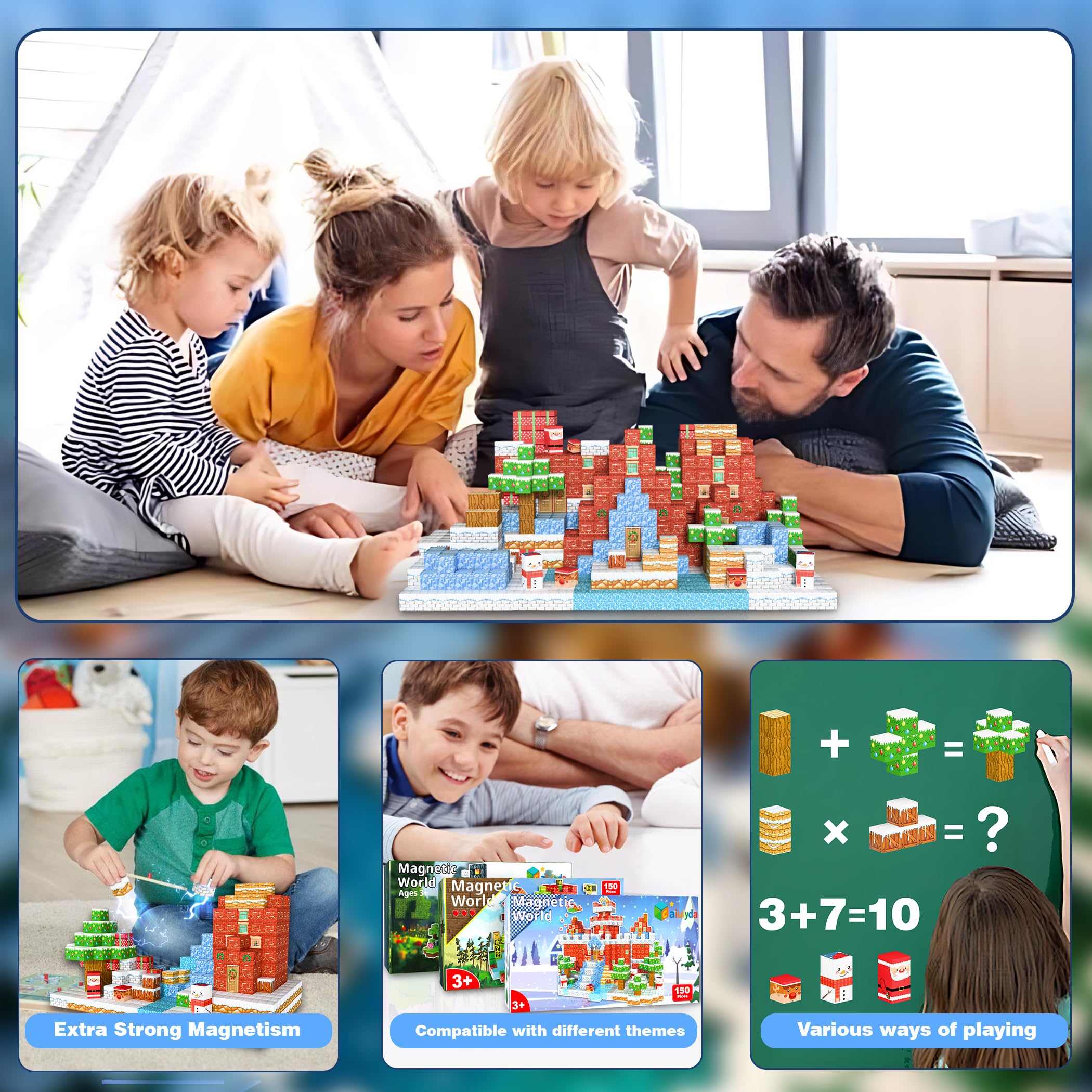 Nurcazo STEM toy promotes geometry and spatial thinking during family play.