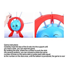 Nurnesy Balloon Game family gathering setup on a sturdy table