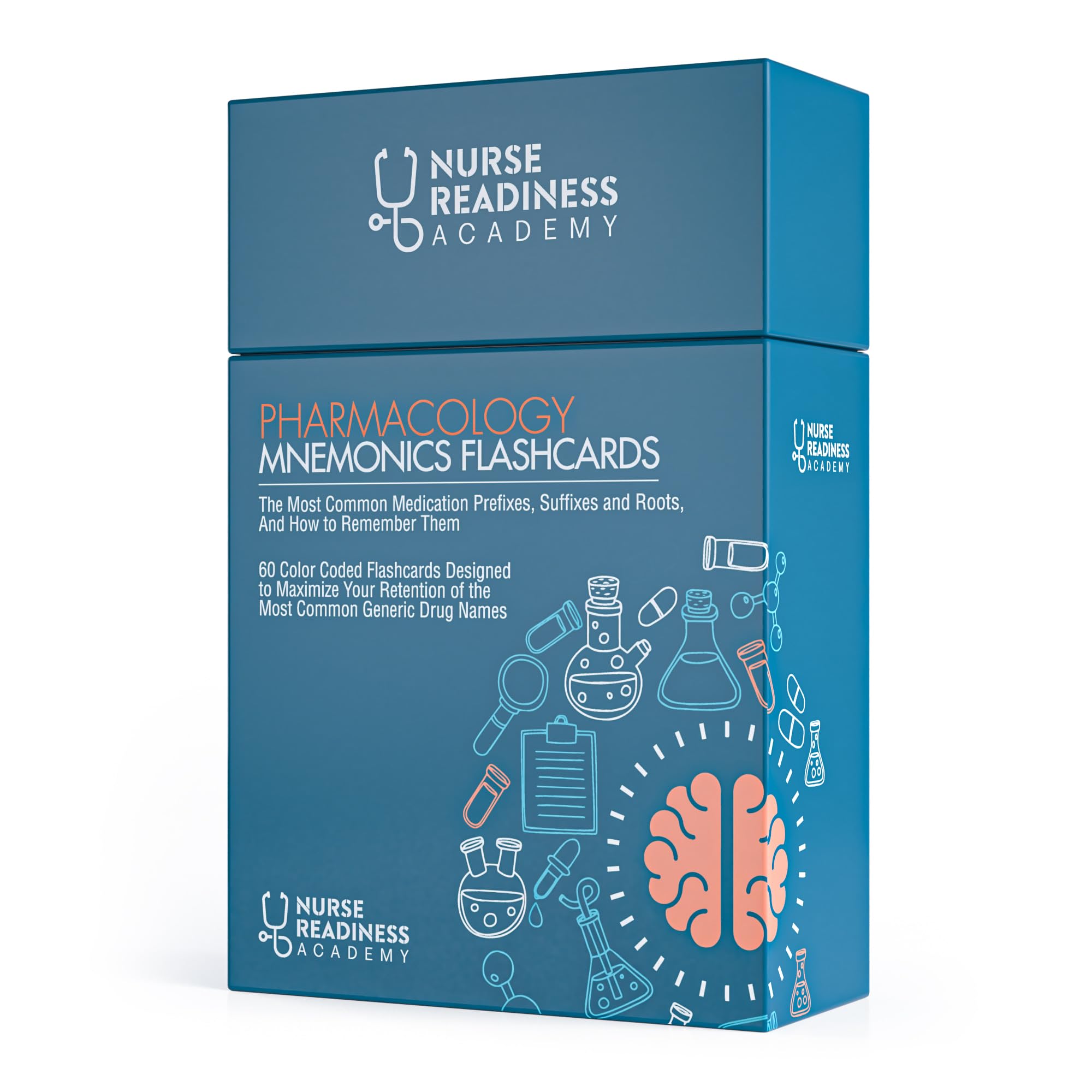 Nurse Readiness Academy portable 3x5 flashcards support on-the-go learning.
