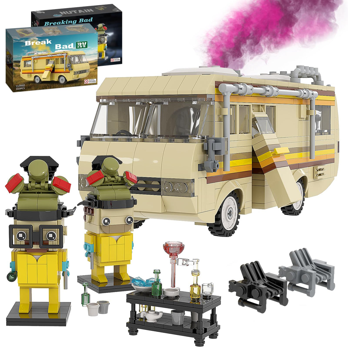 NUTAIN Break Bad RV Walter White figure set for imaginative play and display