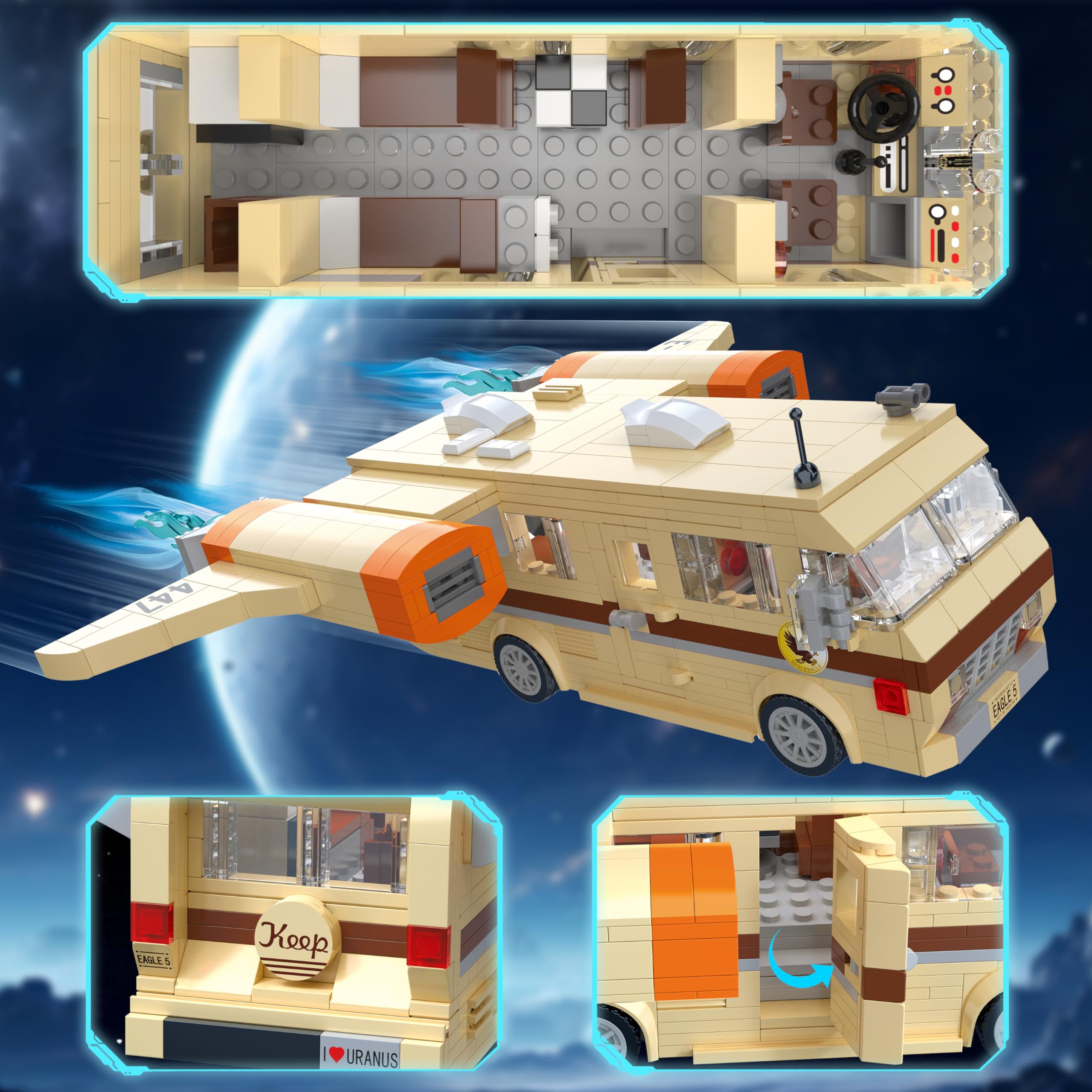 Nutain Eagle 5 motorhome interior ideal for imaginative play.