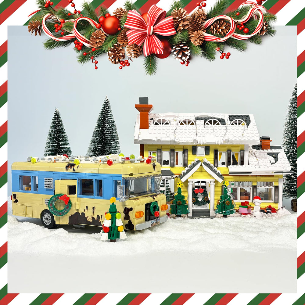 Nutain holiday tree and wreaths at the village entrance