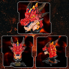 NUTCRACKER Dragon head face with teeth and tongue adds dramatic display appeal