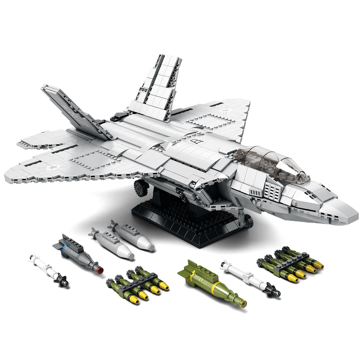 NUTCRACKER Fighter Jet assembly base for an impressive desk display