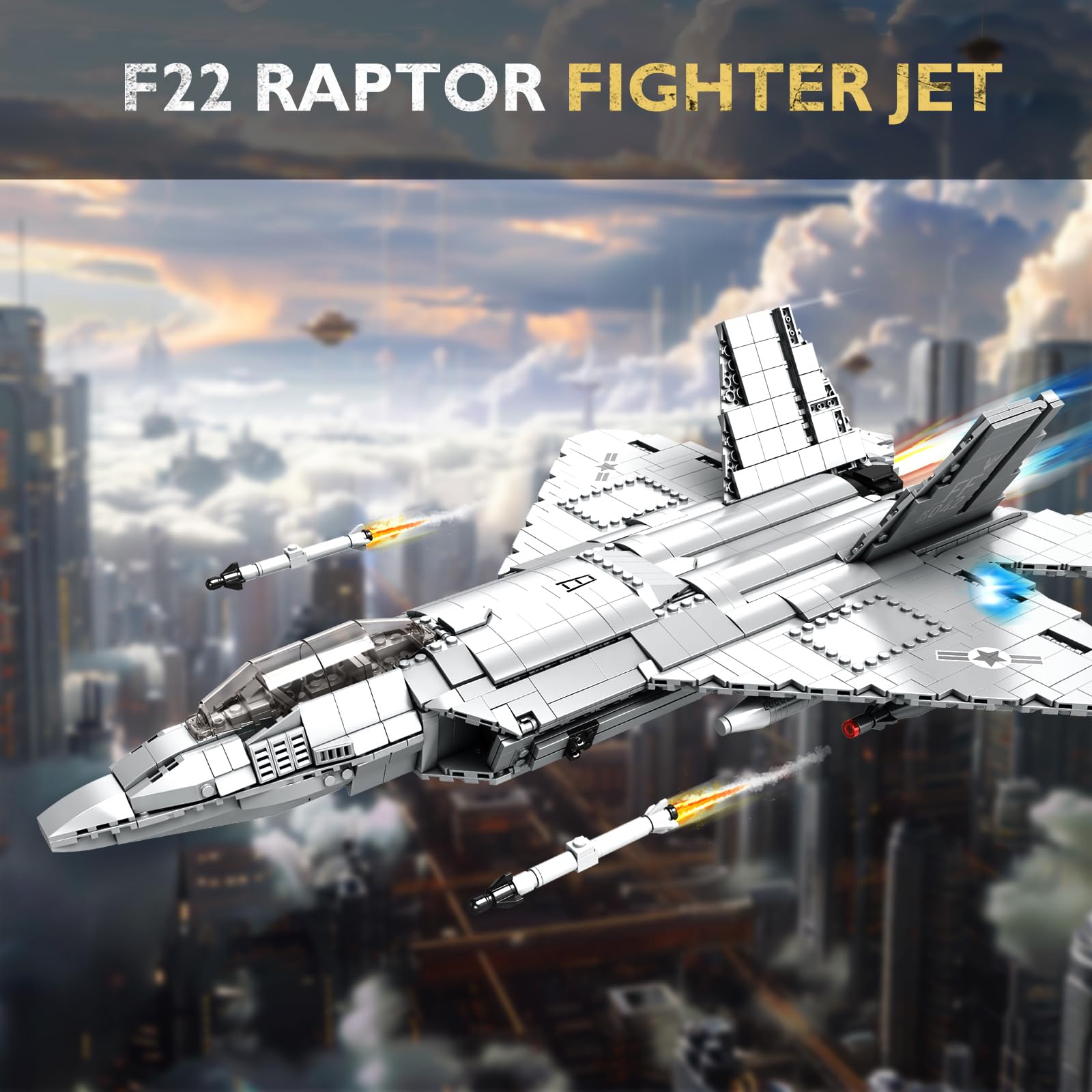NUTCRACKER Fighter Jet retractable landing gear adds authentic scale feel