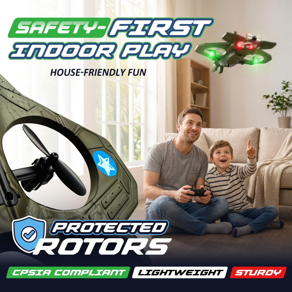 Nutty Toys RC Stunt Airplane suitable for indoor and outdoor use