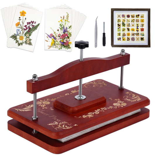 Nuvograin large flower press kit with premium red pine for durable botanical preservation.