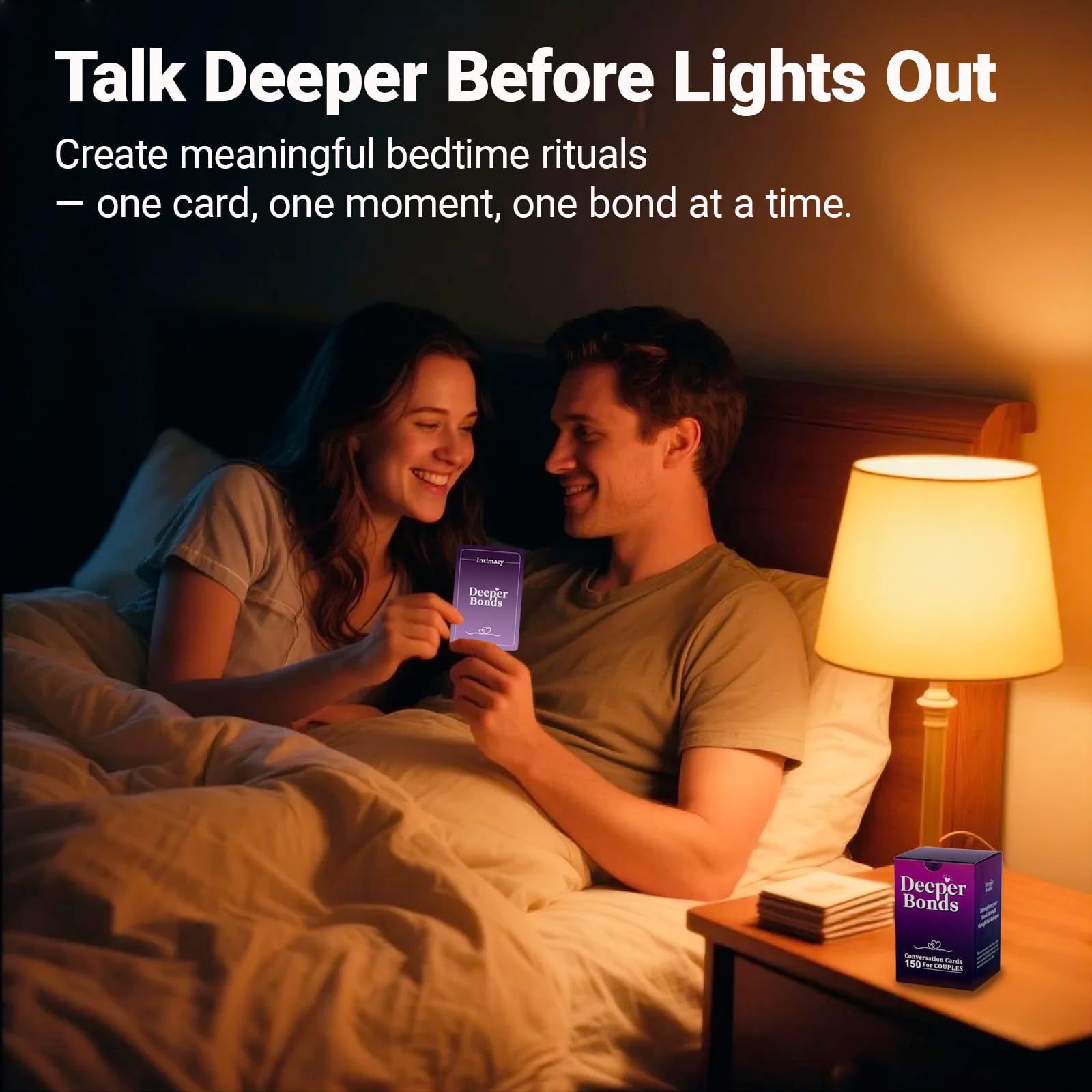 Nuyviare Couples Games compact-size set fits bags and nightstands for spontaneous chats.
