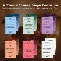 Nuyviare Couples Games deck back highlights practical tips and gift-ready presentation.