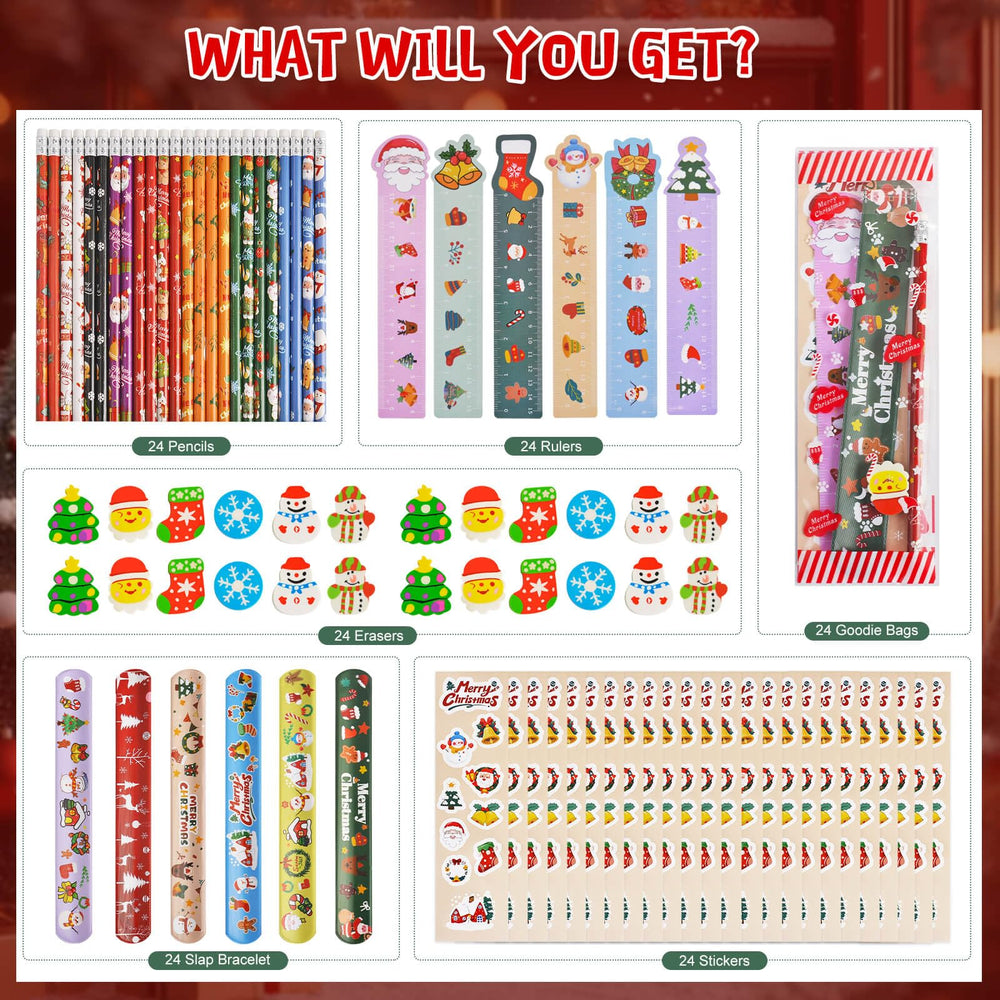 NVAZIOP Christmas erasers with holiday motifs perfect for student desk setups