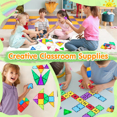 NVHH magnetic tiles help kids design houses and castles for imaginative worlds