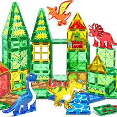 NVHH dino-world magnetic tiles for kids foster imaginative play and fine motor skill development.