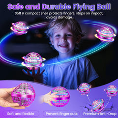 NWLAEWR Boomerang glow ball moving in dynamic outdoor motion.