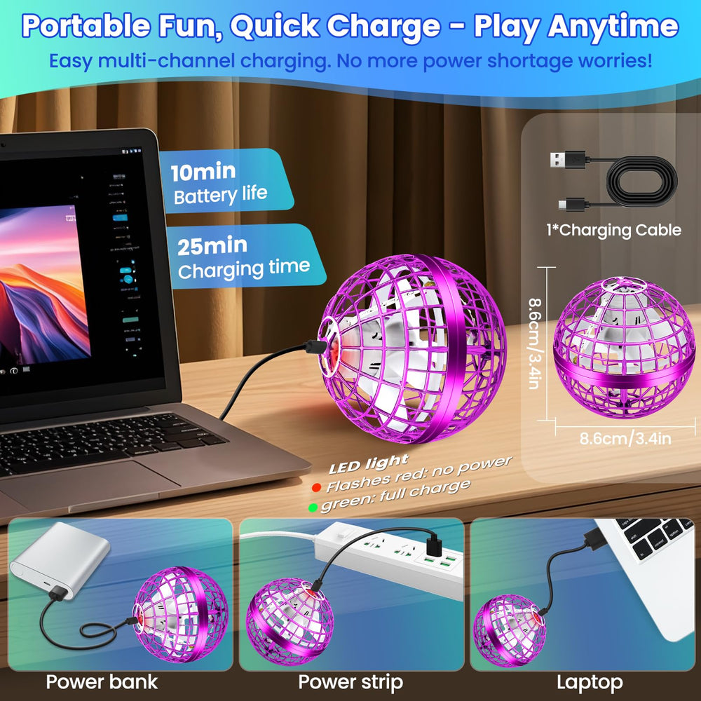 NWLAEWR Compact 3.4-inch diameter orb suitable for small spaces.