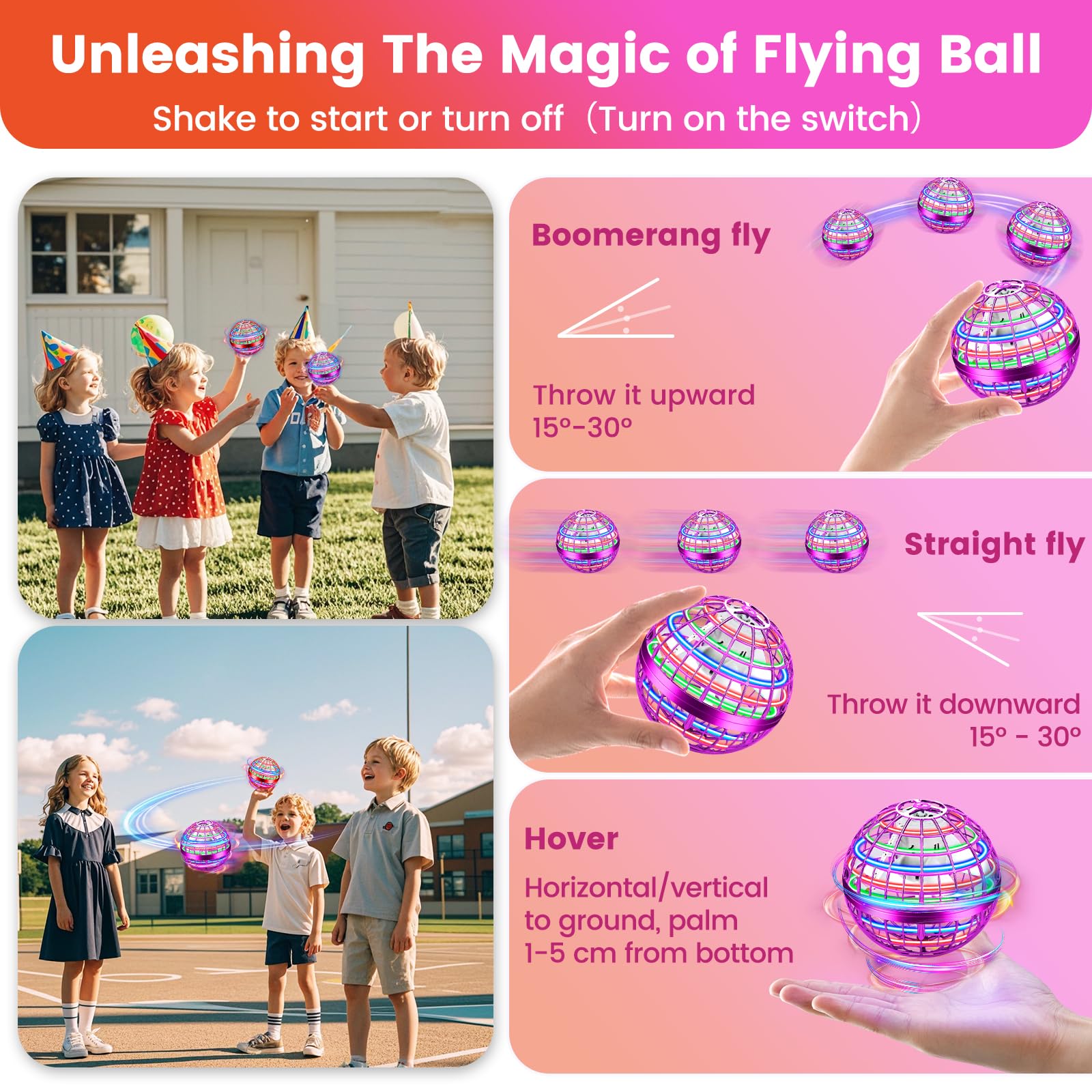 NWLAEWR Flying Orb Ball demonstrates boomerang tricks with a soft-shell design.