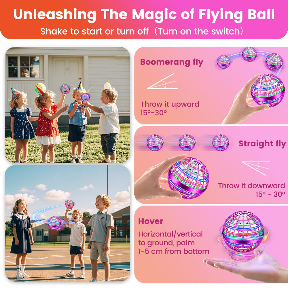 NWLAEWR Flying Orb Ball demonstrates boomerang tricks with a soft-shell design.