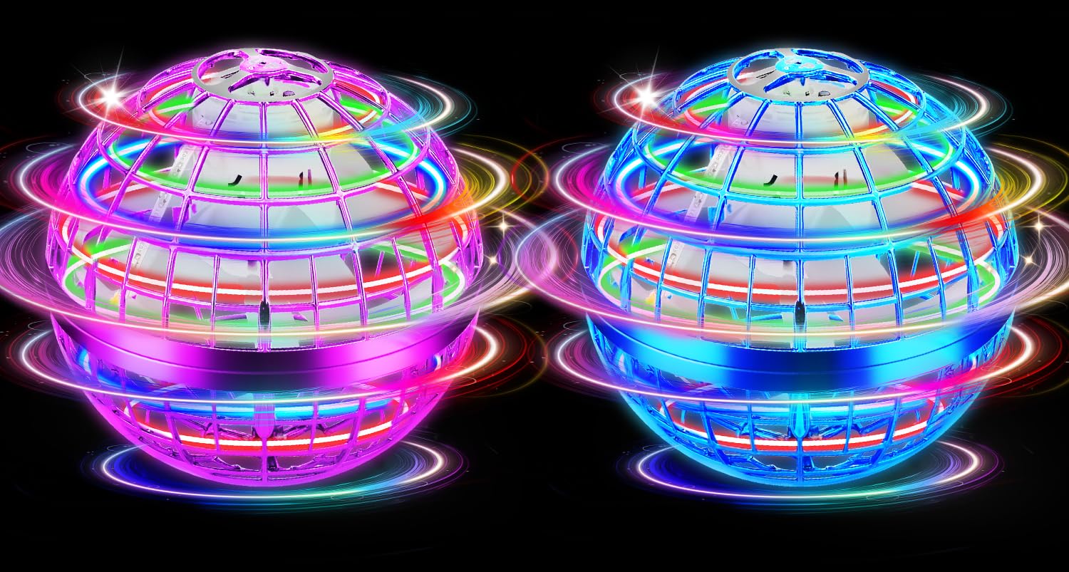 NWLAEWR Flying Orb Ball under hand-control for interactive play
