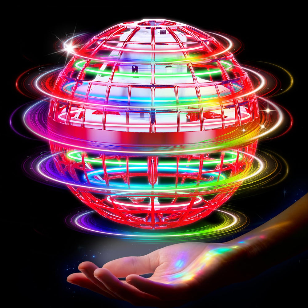 NWLAEWR Flying Orb Ball with LED glow for lively indoor play and night visibility