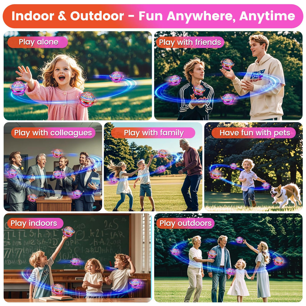 NWLAEWR Flying Orb Ball durable interior protects against indoor drops.