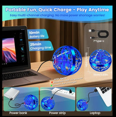 NWLAEWR Flying Orb Ball Toy suitable for indoor and outdoor use.