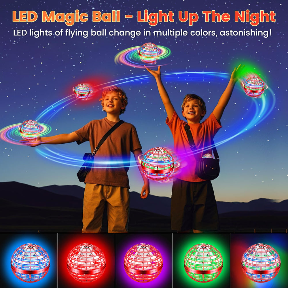 NWLAEWR Indoor-outdoor play-ready flying orb compact and portable