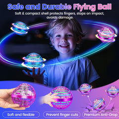 NWLAEWR Flying Orb Ball LED glow during flight creates a captivating night display