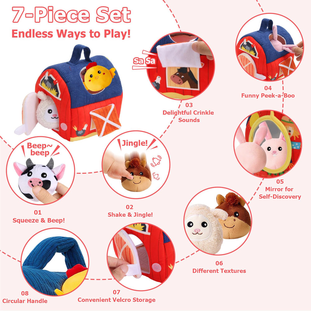 NXLPJH Peekaboo openings stimulate curiosity and hand-eye coordination.