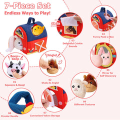NXLPJH Peekaboo openings stimulate curiosity and hand-eye coordination.