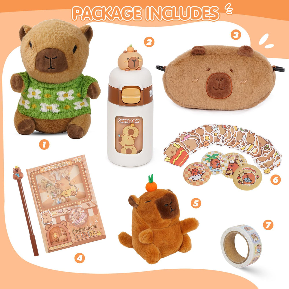 NXNYNZ capybara backpack – cute carryall for school and outings.