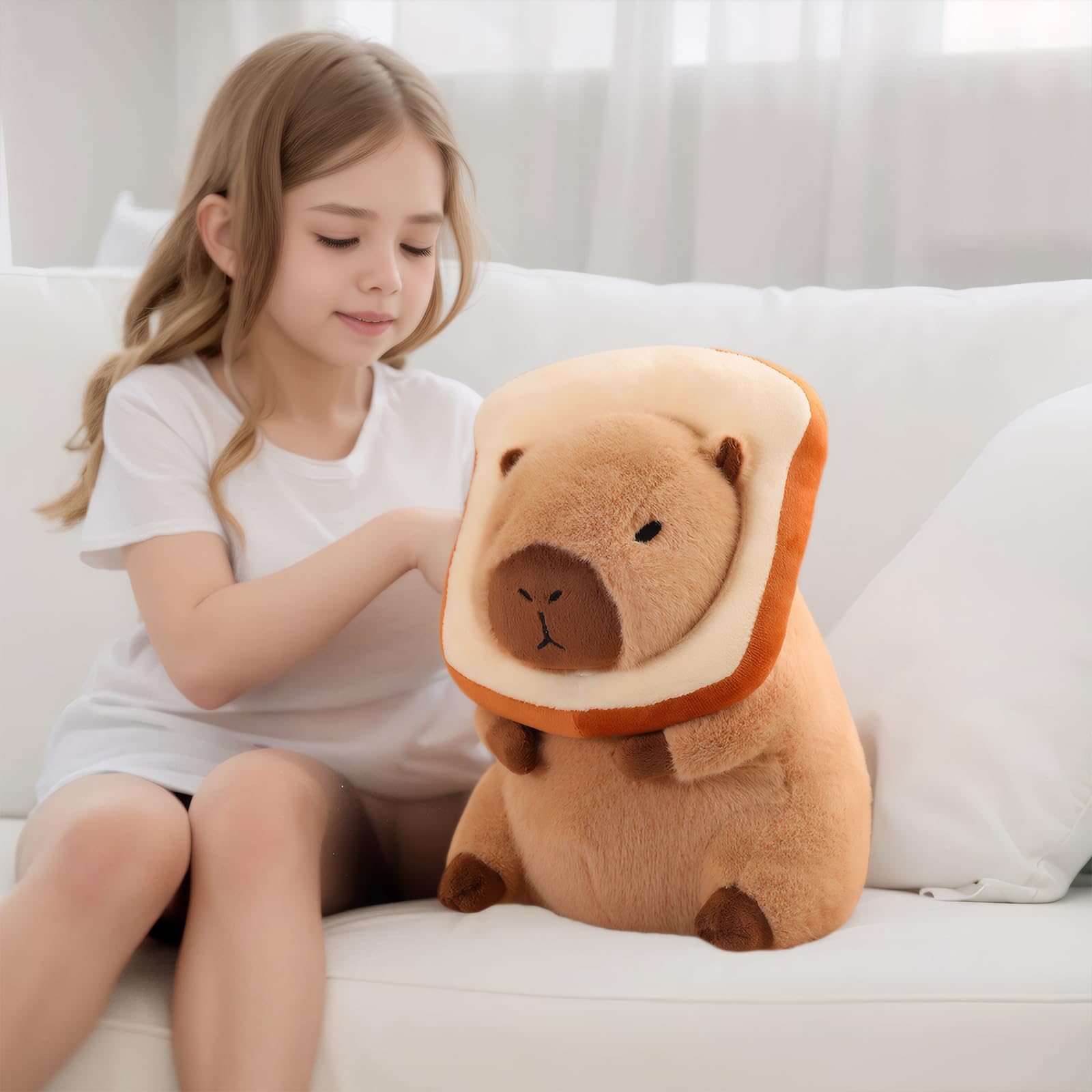 NXNYNZ capybara plush arrives vacuum packed and easy to fluff