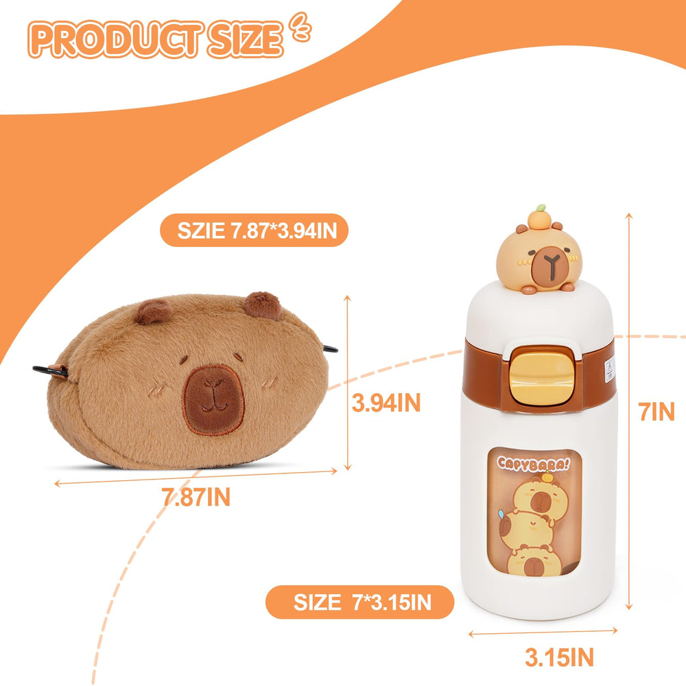 NXNYNZ capybara water bottle – easy-to-hold drink companion.