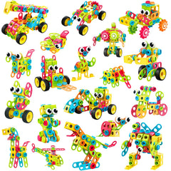 NXONE durable plastic building pieces withstand energetic play.