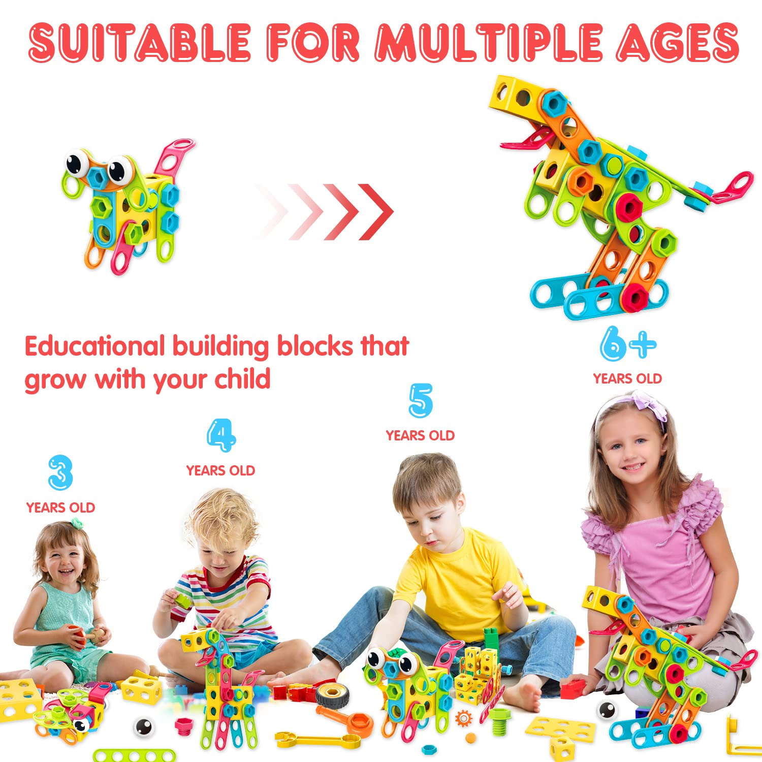 NXONE model instruction booklet guides kids to create varied shapes.