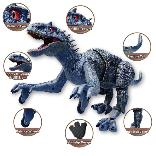 NYVEWIW Indominus Rex remote-control-dino is easy for kids to guide.