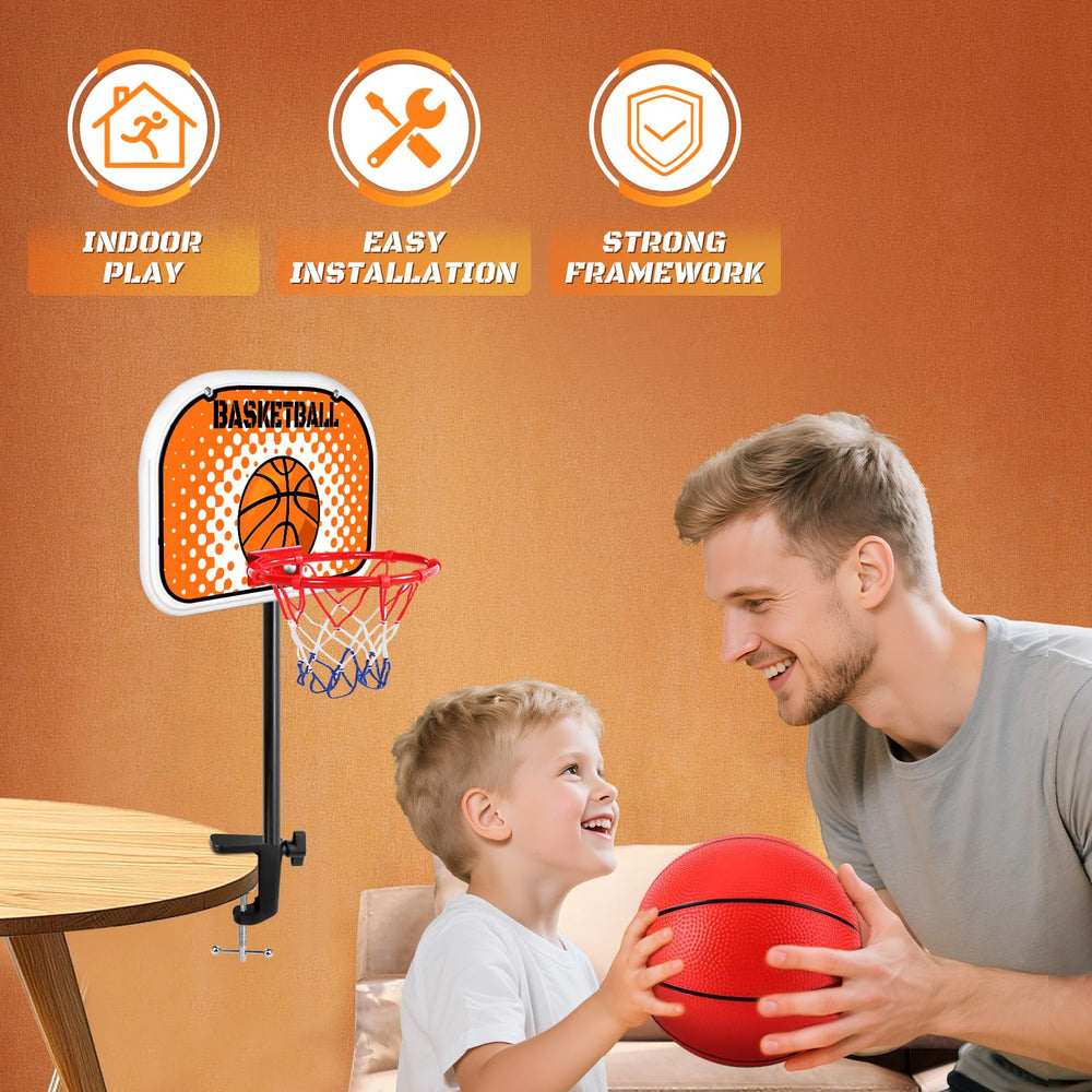 NZQXJXZ indoor desk-mount basketball hoop in use for quick play sessions.