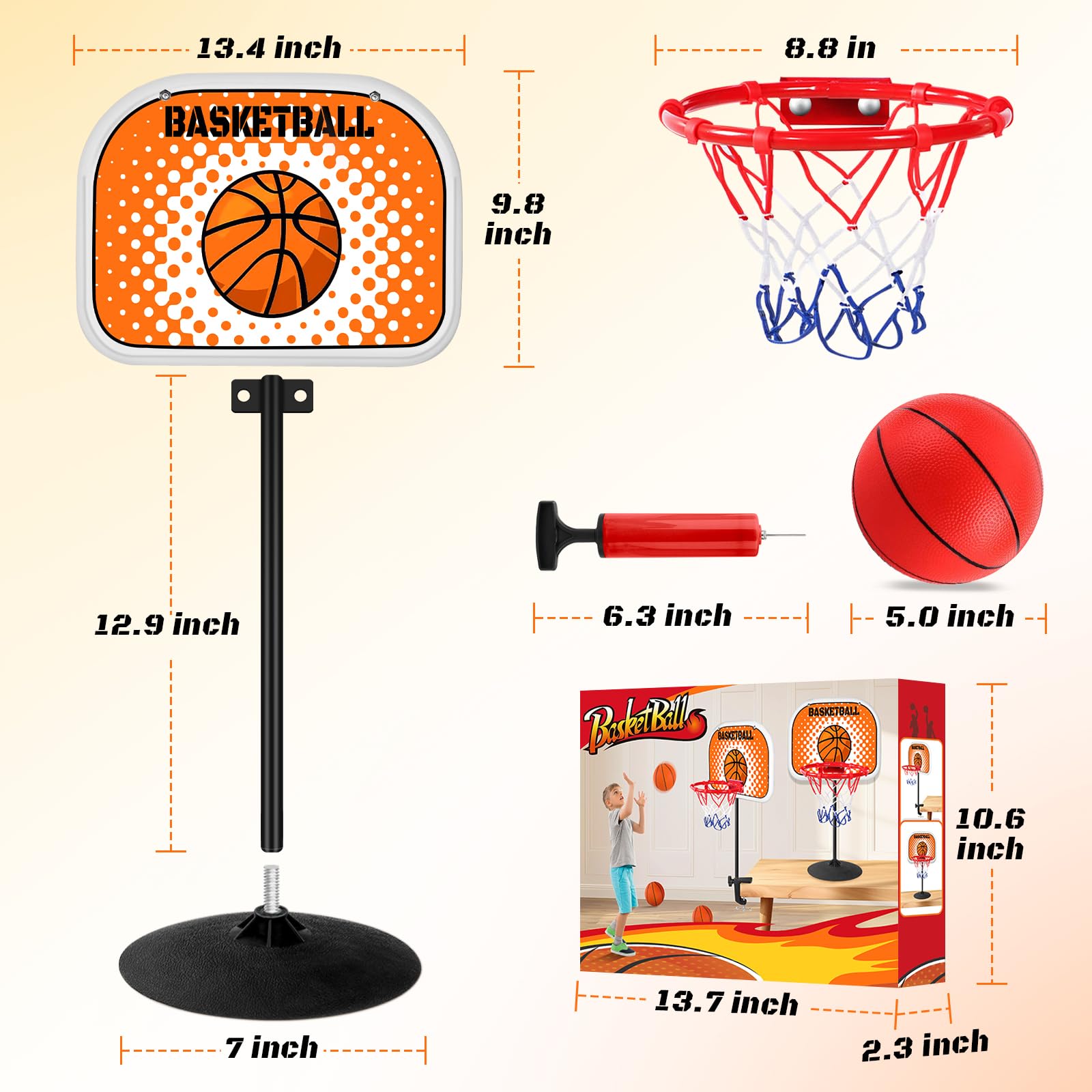 Gift-ready NZQXJXZ basketball set for birthdays or holidays
