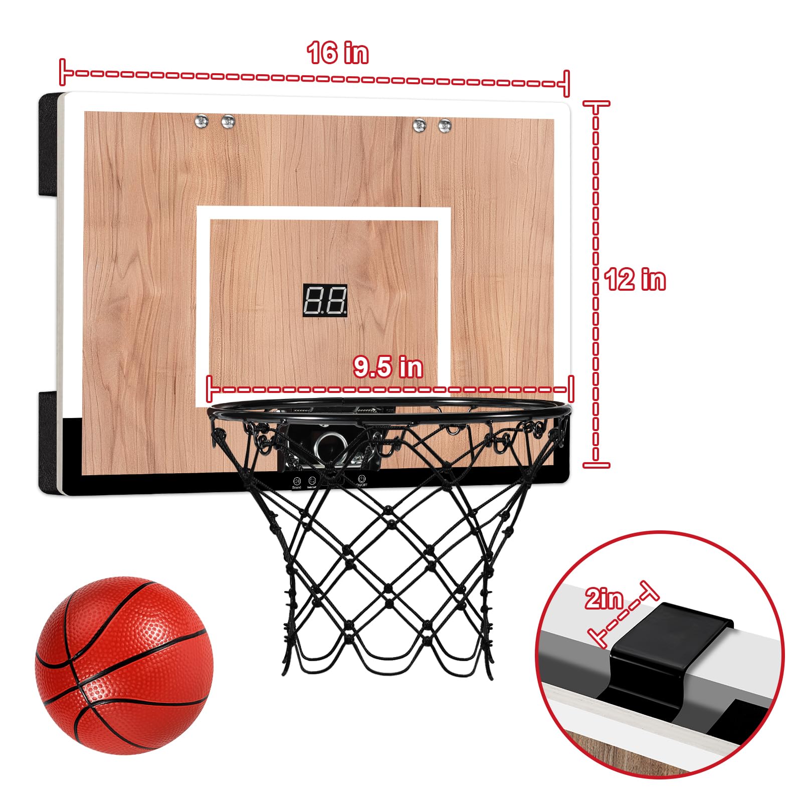 NZQXJXZ gift-ready mini hoop for kids and adults