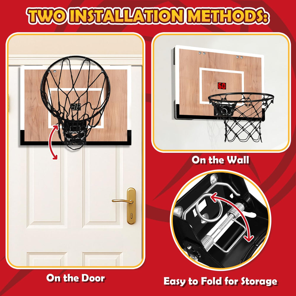 NZQXJXZ hoop mounted on wall or door for flexible setup