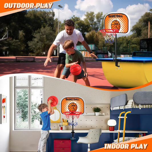 NZQXJXZ mini kids basketball goal with clamp ready for desks and bedsides.