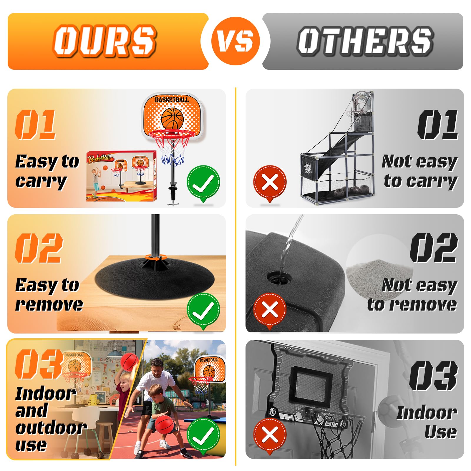 NZQXJXZ sturdy shatter-resistant hoop designed for active kids