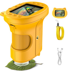 OAEBLLE Kids Microscope with 2.4-inch screen reveals tiny details for budding explorers.