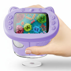 OAEBLLE Kids Microscope with 2.4-inch screen for clear close-ups during learning