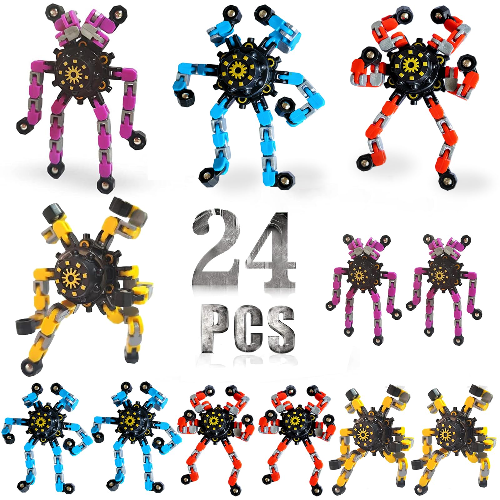 OAHCGNO S deformable chain toy in action for tactile play and focus