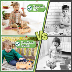OAKJAR child-friendly activity board invites exploration and independent play.