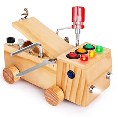 OAKJAR Montessori screwdriver busy board enhances fine motor skills through interactive play.