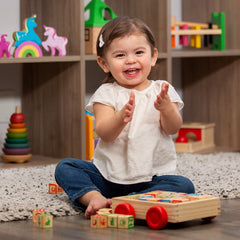 Oaktown Supply alphabet-number icons promote early literacy through hands-on play