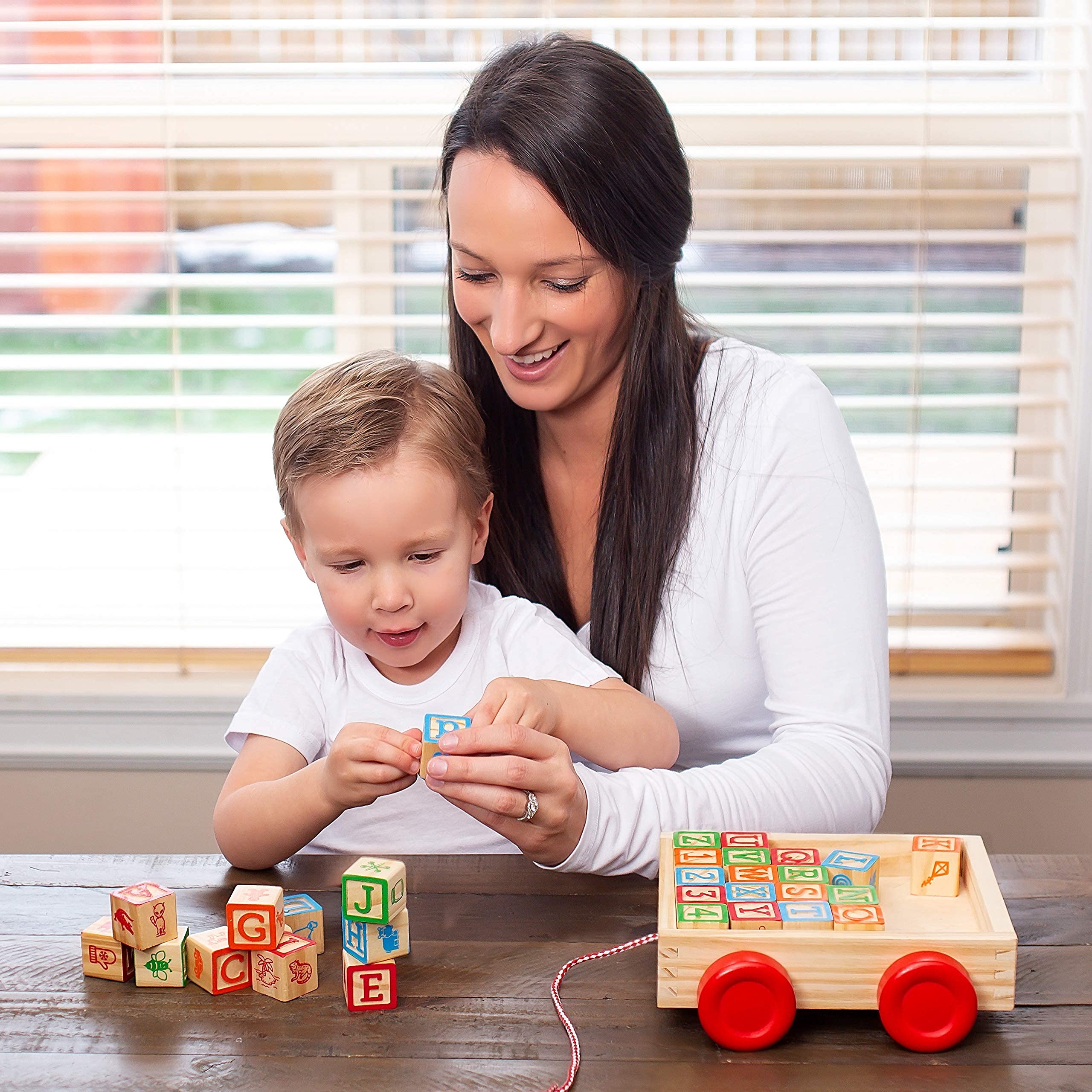 Oaktown Supply stackable blocks support imaginative games and learning through color cues